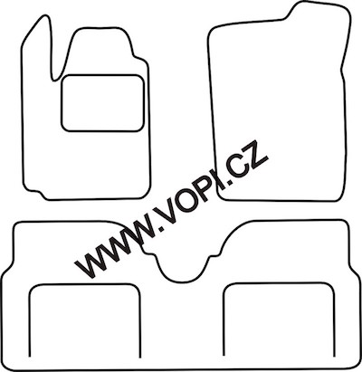 Autokoberce Renault Megane Scenic + výklenek 1996 - 05/2003 Carfit (3809)